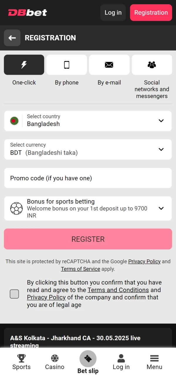 Register on DBbet and start playing bingo.